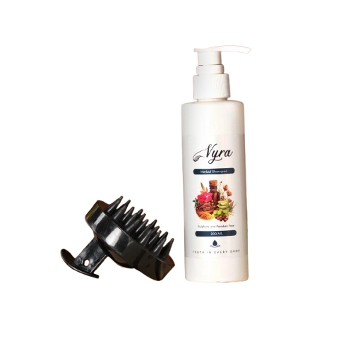 Herbal Shampoo+ Scalp Massager